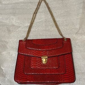 Red Patent Leather Handbag